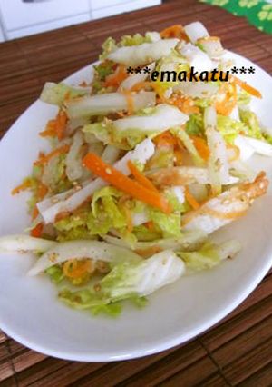 ＊白菜とちくわのさっぱりごま酢サラダ＊-レシピのメイン写真