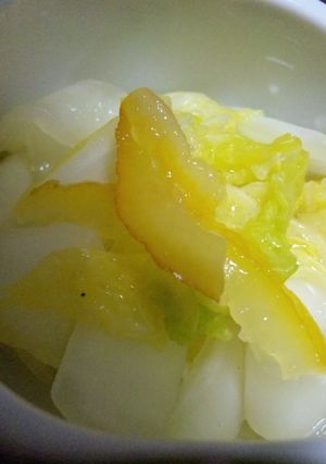 簡単!ゆず茶+白菜+大根で〜-レシピのメイン写真