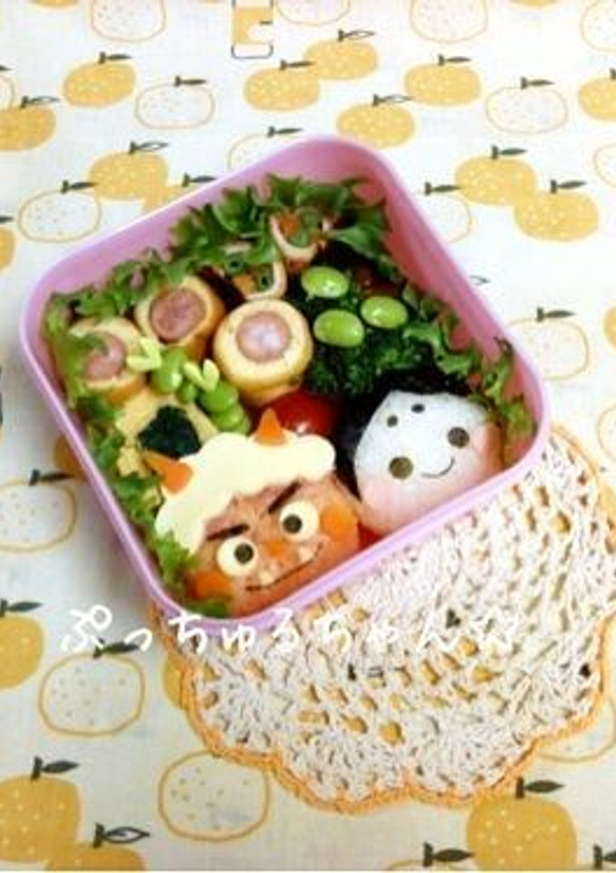 ＊キャラ弁＊ 鬼と福-レシピのメイン写真