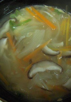 簡単スープでうどん-レシピのメイン写真