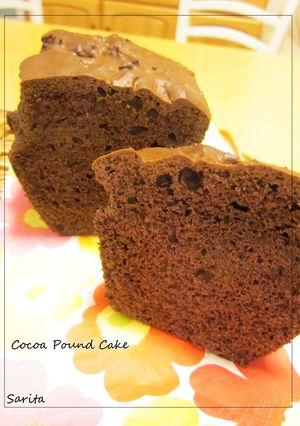 ✿ミクサーで簡単ココアパウンドケーキ✿-レシピのメイン写真