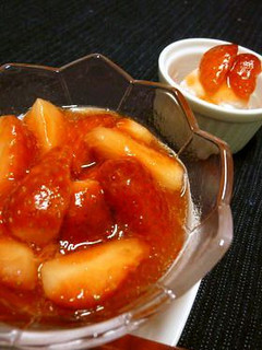 甘酸っぱいイチゴソース デザートに添えて-レシピのメイン写真