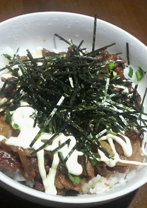 我が家のまかないメニュー１：豚丼-レシピのメイン写真