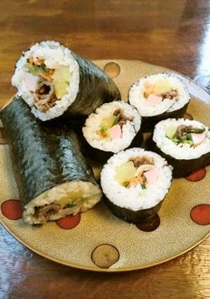 韓国風海苔巻“キムパプ”　恵方巻にも！-レシピのメイン写真