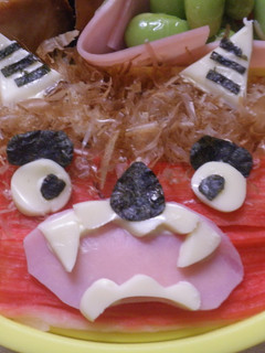 △▲キャラ弁 赤鬼さん▲△-レシピのメイン写真