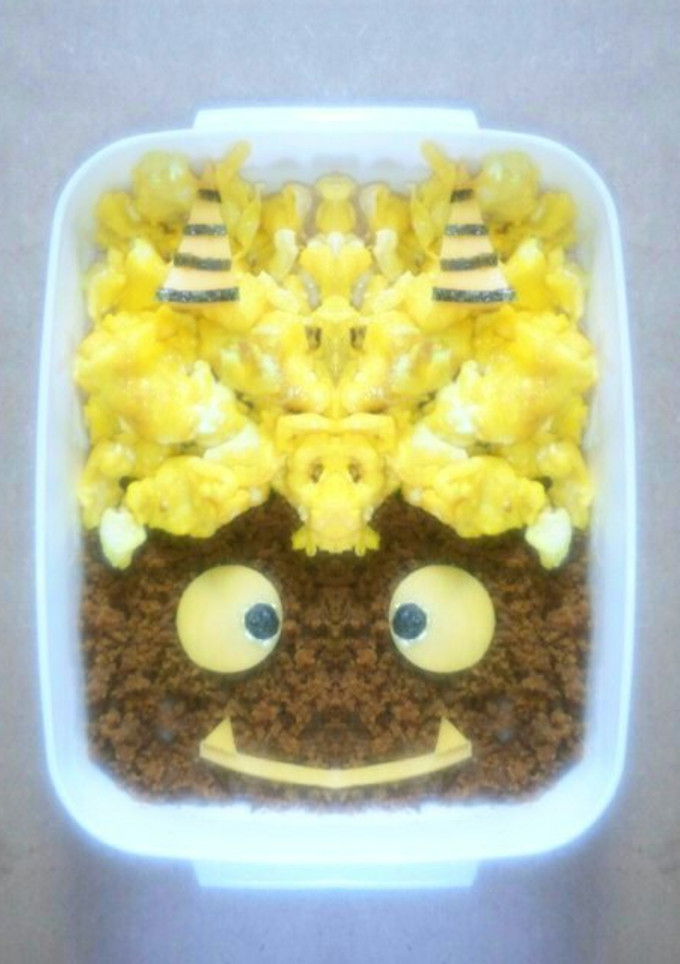 簡単☆時短！そぼろで節分の鬼さん弁当☆-レシピのメイン写真