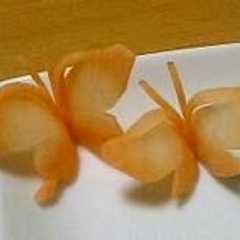 にんじんの飾り切り★ちょうちょ★-レシピのメイン写真