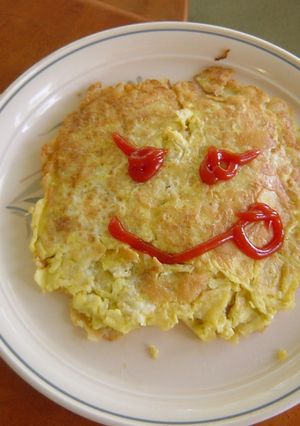 ポテトチップスオムレツ☆こどもクッキング-レシピのメイン写真