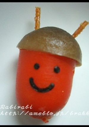 【キャラ弁赤ウィンナーで赤鬼くん】　-レシピのメイン写真