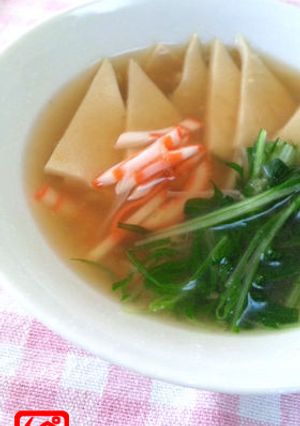 ぺらぺら高野豆腐のとろりんスープ♪-レシピのメイン写真