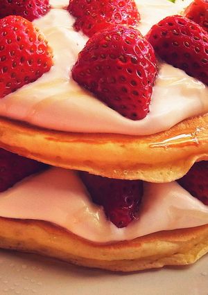 ♡パンケーキでショートケーキ♡-レシピのメイン写真