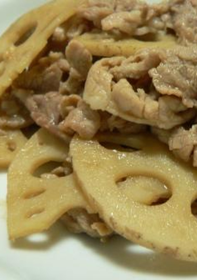 ご飯がすすむ！豚肉と蓮根の炒め物-レシピのメイン写真