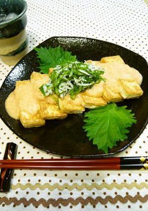 豆腐ステーキ✿青じそ明太とろろんソース-レシピのメイン写真