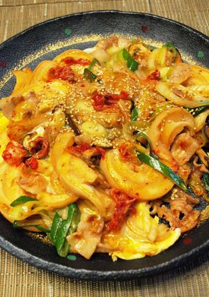 韓国麩～！キムチたっぷりチャンプルー-レシピのメイン写真