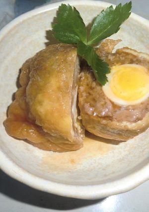 お弁当にも♪油揚げのスコッチエッグ-レシピのメイン写真