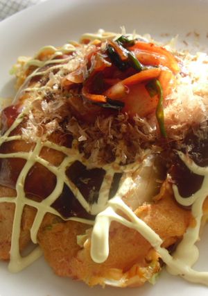 韓国産キムチで　豚キムチお好み焼き！-レシピのメイン写真