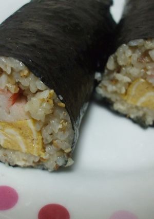 さんま缶で巻き寿司☆恵方巻きにも-レシピのメイン写真