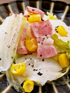 白菜とベーコンとコーンの塩バター蒸し-レシピのメイン写真