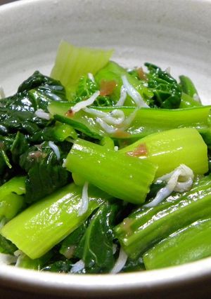 青菜としらすの梅和え-レシピのメイン写真