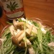 ★簡単★水菜と蒸鶏のサラダ