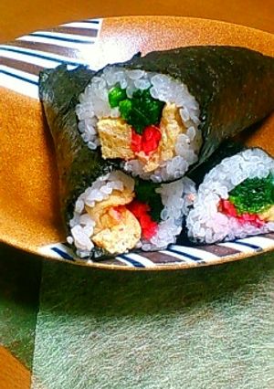 丸かじり☆我が家の恵方巻き-レシピのメイン写真