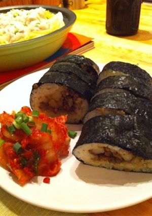ドライカレーととろけるチーズの恵方巻-レシピのメイン写真