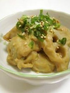 里芋と蓮根のゴマ味噌煮-レシピのメイン写真