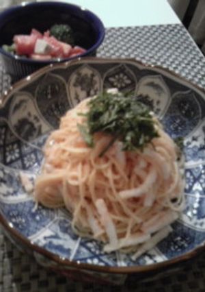 明太子とイカの和風パスタ-レシピのメイン写真