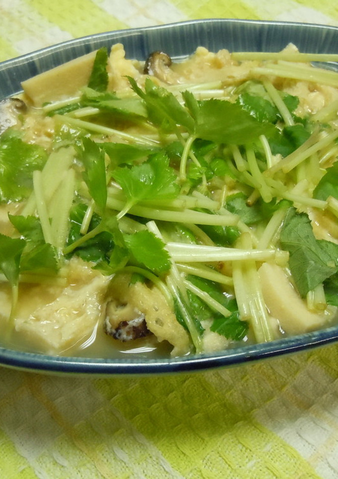 高野豆腐とみつばの玉子とじ-レシピのメイン写真