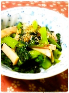✿青菜(雪菜)とハムのゆず胡椒おひたし✿-レシピのメイン写真