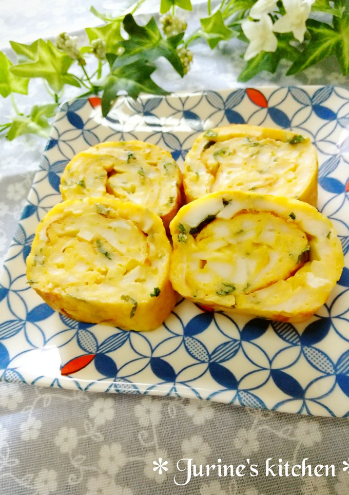♡はんぺんと大葉のマヨぽん卵焼き♡-レシピのメイン写真