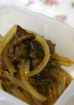 お弁当に★タマネギと牛肉のあまあま！-レシピのメイン写真