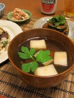 焼きしいたけとはんぺんのお吸い物♪-レシピのメイン写真