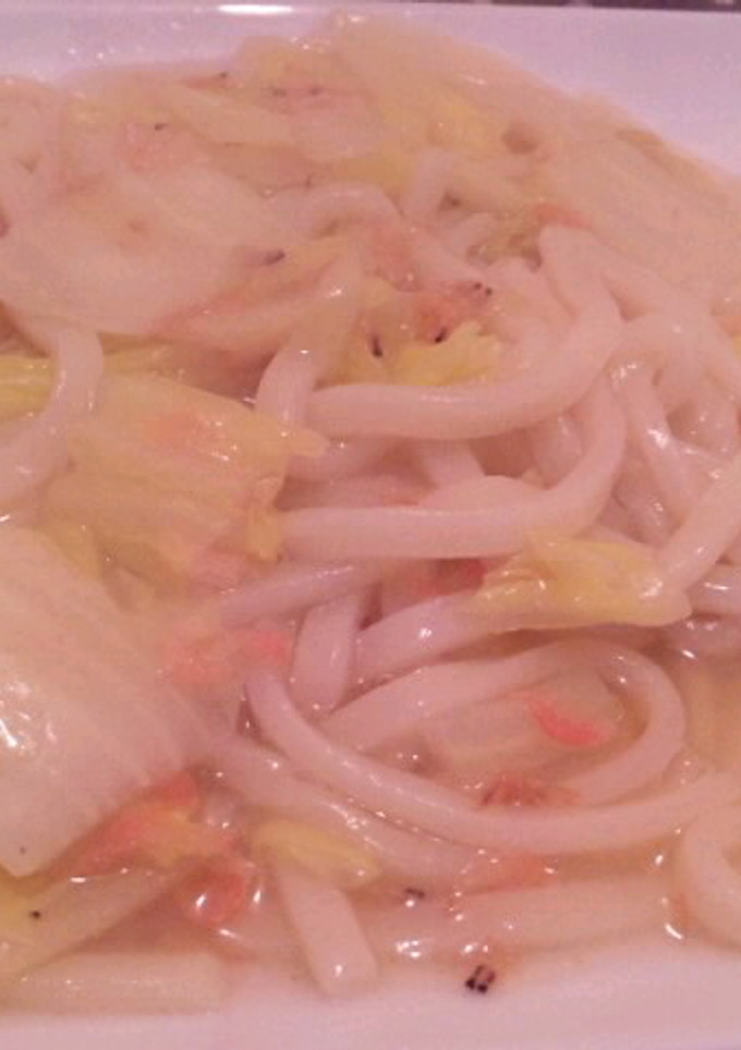 白菜と桜海老のとろみうどん-レシピのメイン写真