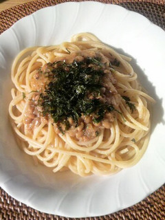 ぴりりとした☆納豆パスタ青じそ風味-レシピのメイン写真