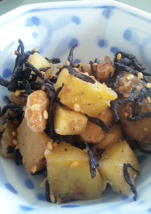 サツマイモと大豆煮-レシピのメイン写真