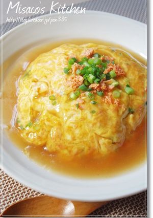 焼さけあらほぐし入り天津飯♪-レシピのメイン写真