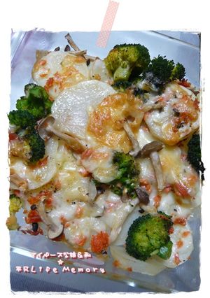 鮭フレーク＆男爵芋のこんがりチーズ焼き-レシピのメイン写真
