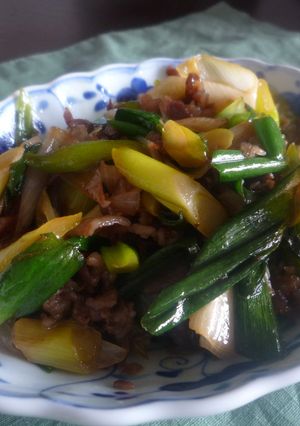 長ねぎ大量消費に！ねぎと牛肉のすき焼き風-レシピのメイン写真