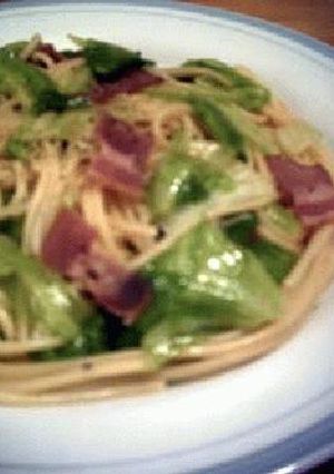 パスタ・ベーコン＋レタス-レシピのメイン写真