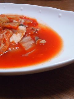 ゆず香る♪鱈と白菜のトマト煮-レシピのメイン写真