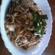 いわしと舞茸のそうめんパスタ