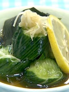 きゅうりと生ワカメのわんパク漬け-レシピのメイン写真