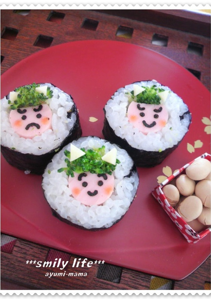 ＊節分に☆鬼の海苔巻き＊-レシピのメイン写真