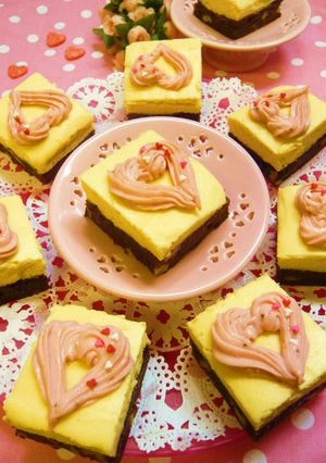 チーズとチョコのダブルスクエアケーキ-レシピのメイン写真