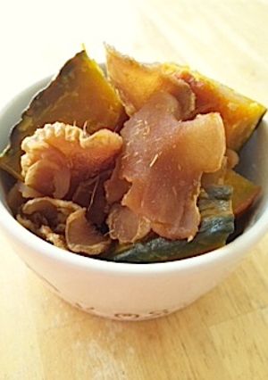 風邪ひきさんに♡かぼちゃの甘辛しょうが煮-レシピのメイン写真