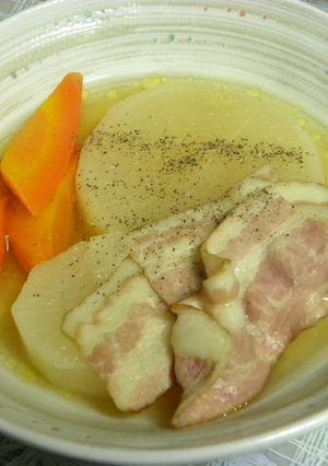 圧力鍋で大根とベーコンのコンソメ煮-レシピのメイン写真