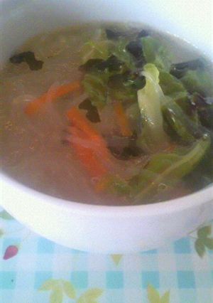春雨豚骨ラーメン-レシピのメイン写真