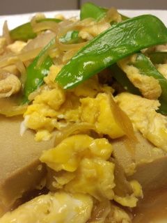 高野豆腐の簡単卵とじ-レシピのメイン写真