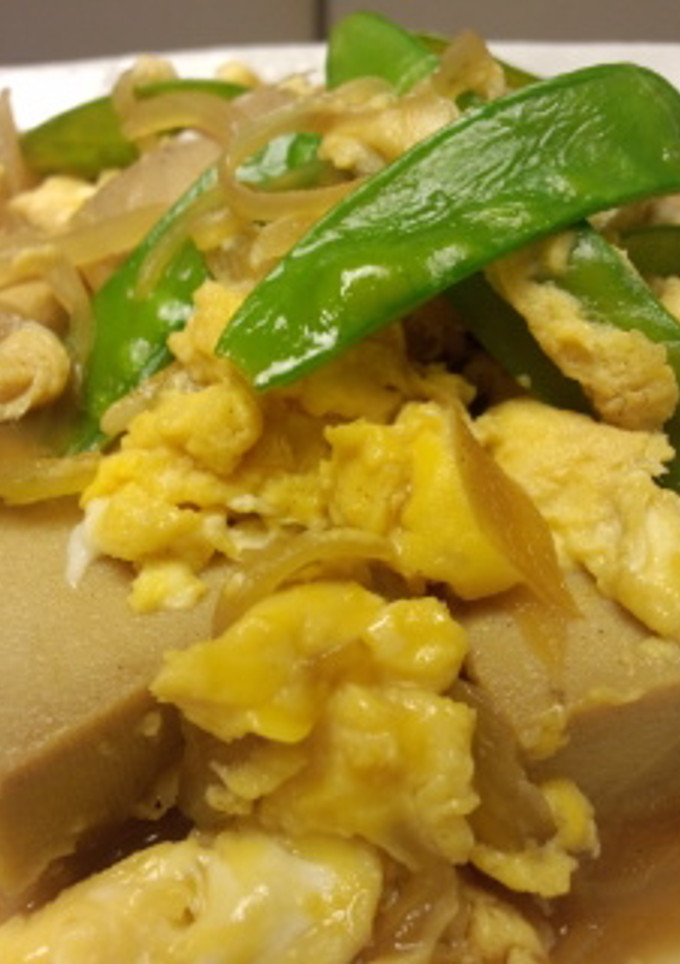 高野豆腐の簡単卵とじ-レシピのメイン写真